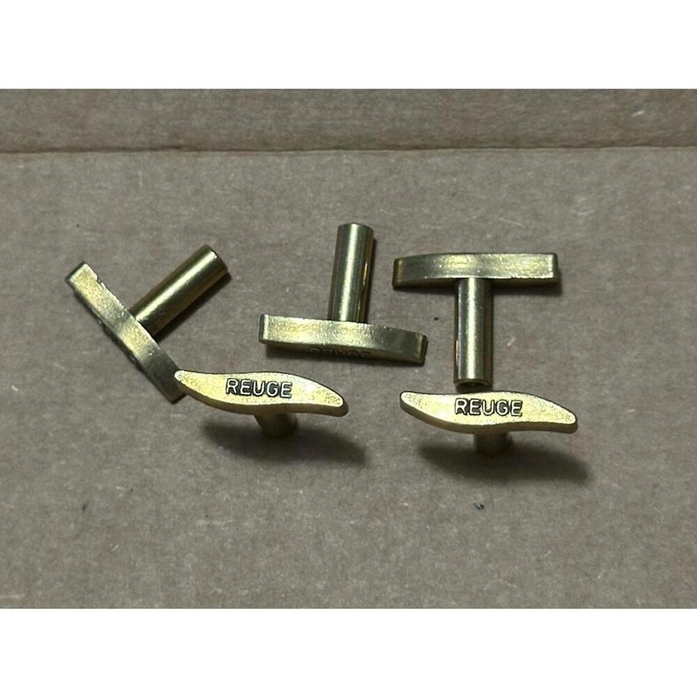 Lot of 5 Genuine REUGE Music Box Gold Tone Winding Keys